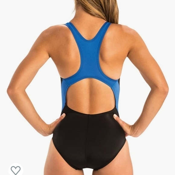 Dolfin athletic swimsuit black royal size 26 - Picture 2 of 7